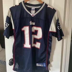 Tom Brady Reebok Navy Youth jersey XL